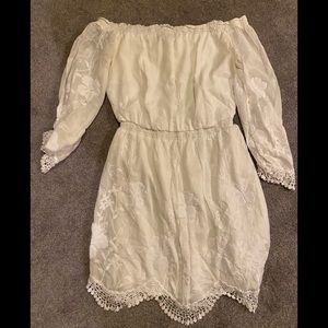 Romantic off the shoulder dress